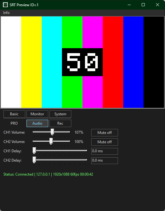 SRT Preview system